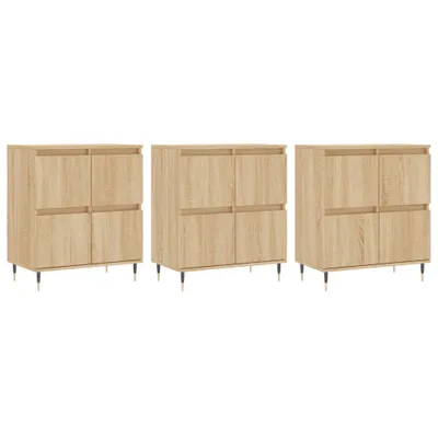 Produktbild von Sideboards 3 Stk. Sonoma-Eiche Holzwerkstoff