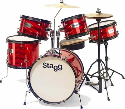 Produktbild von Stagg TIM JR 5/16B RD Kinder Schlagzeug
