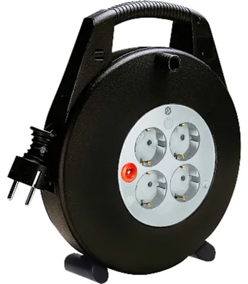 Obrázek produktu pro Brennenstuhl Vario Line, 15 m, Plast, Černá, Šedá, 4 AC zásuvky / AC zásuvek, Černá