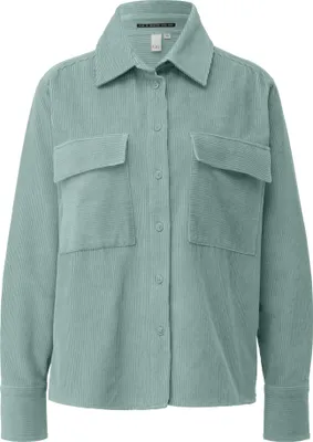 Produktbild von s.Oliver Lässige Loose Fit Cord-Bluse mit überschnittenen Schultern und Brusttaschen