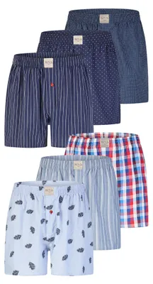 Produktbild von Phil & Co. Berlin Herren Boxer Classics 6-Pack mehrfarbig - Größe XXL
