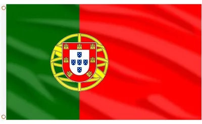 Image de Drapeau du Portugal, 150 x 90 cm, lot de 2, avec œillets en laiton