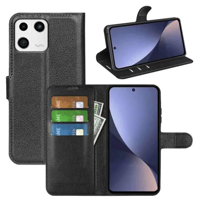 Produktbild von Für Xiaomi 13 Handy Tasche Schwarz Etui Kunst-Leder Hülle Cover Case Schutz Neu