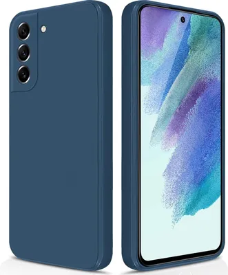 Image de Etui en silicone fin pour Samsung Galaxy S21 FE 5G silicone souple liquide, mat, résistant aux rayures bleu