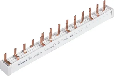 Produktbild von Legrand Stiftkammschienen-Kombi., 4p, 13TE, 10mm², 3P+N, für 1 FI 4P und 9 LS 1+N, 1TE, 1 Stk.