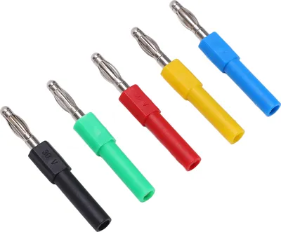 Zdjęcie produktu dla 5 części/zestaw J.20012 Adapter wtyczki bananowej męskiej 4 mm na żeńską 2 mm do multimetru