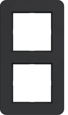 Immagine prodotto di Cornice Hager doppia C.8 WAD9200BM nero notte opaco