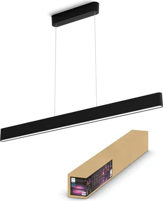 Zdjęcie produktu dla Philips Hue White and color ambiance Oprawa wisząca Ensis, Inteligentne światło zawieszenia, Bluetooth, Czarny, LED, Metal, Niewymienialne źródło światła