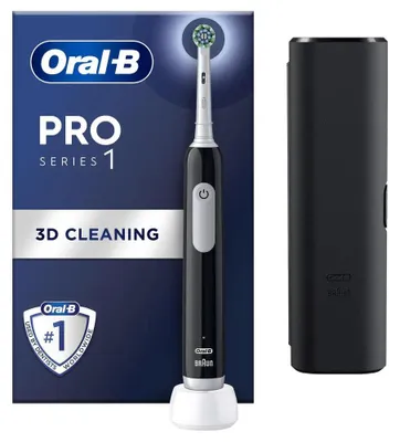 Obrázek produktu pro Elektrický zubní kartáček Oral B PRO 1 BLACK + TC 6/8/6