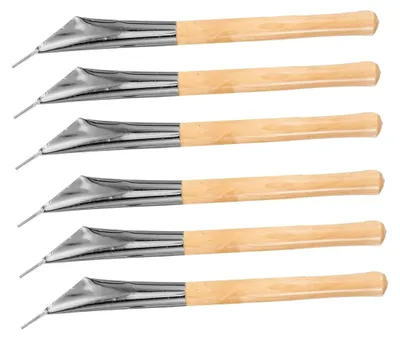 Produktbild von 6-teiliges Set aus Edelstahl für Polymerclay, Bildhauerbedarf und Töpferwerkzeuge