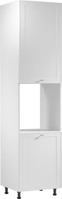 Produktbild von Mikrowellenumbauschrank 60 x 247 x 58 cm Küchenschrank Küchenblock, Sorento D60PWN Weiß