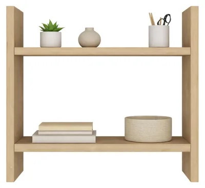 Produktbild von Morfasso - Regal, 34x10x30h cm Eiche Braun, 2 Böden