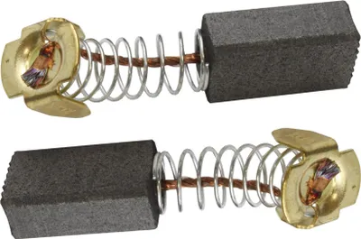 Image de 2 balais à charbon pour Dewalt, dimensions 6,2 x 9,3 x 15,5/17,5 mm