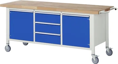 Produktbild von Rau Fahrbare Werkbank Modell 8569 BxTxH 2000x700x880mm