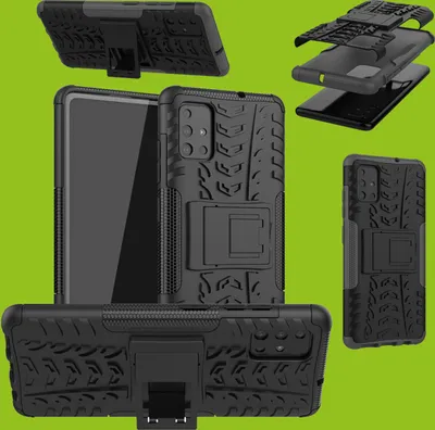Produktbild von Für Samsung Galaxy A31 A315F Hybrid Case 2teilig Outdoor Schwarz Tasche Hülle Cover Schutz