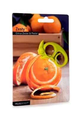 Immagine prodotto di PELEG DESIGN - Grattugia Zesty Zest I Divertente pelapatate per agrumi con aspetto camaleontico