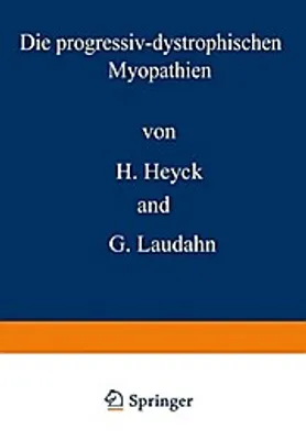 Produktbild von Die progressiv-dystrophischen Myopathien