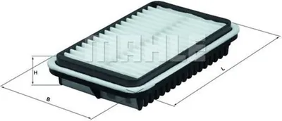 Produktbild von Luftfilter MAHLE LX 1588 für SUZUKI Alto (FF) Filtereinsatz