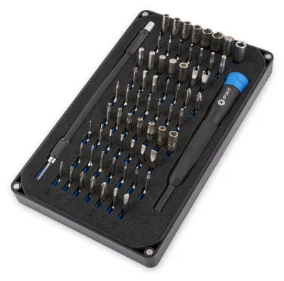 Zdjęcie produktu dla Zestaw wkrętaków precyzyjnych - 64 elementy - magnetyczny, w walizce - w tym wkrętaki Torx, Triwing i Pentalobe