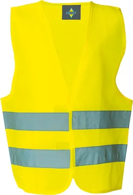Produktbild von Korntex Kinder Warnweste Aarhus KWG100XXS signal-gelb XXS