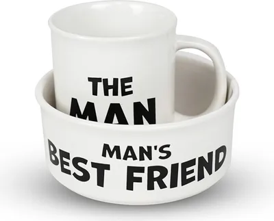 Produktbild von Man's Best Friend Tasse & Futternapf Geschirrset