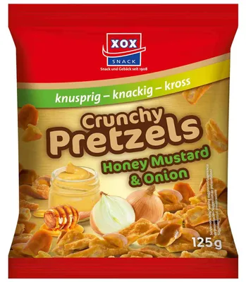 Produktbild von XOX Crunchy Pretzels Honey Mustard & Onion 125g