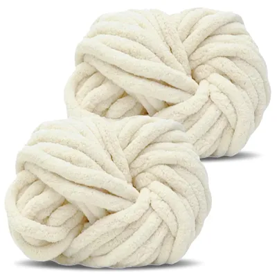 Produktbild von Omgoods – Dicke Wolle für Strick- und Häkelprojekte – Beige