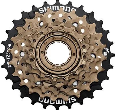Produktbild von Shimano Zahnkranz HG 6-fach 14-28T MF-TZ500 bronze - Zuverlässiger Schraubzah...