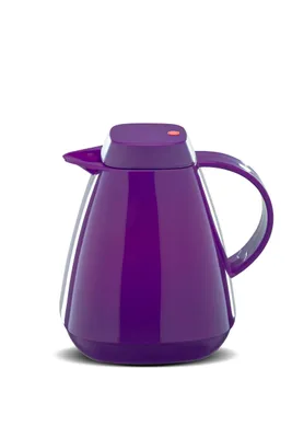 Produktbild von ROTPUNKT Thermokanne 650 1,0 ltr. I Glaseinsatz, BPA-Frei, Isolierkanne I langlebig I 24 Std heiß I hochwertig I Kaffeekanne I teekanne - purple