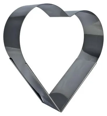 Produktbild von Herz Backrahmen Edelstahl bis ca.38 cm ausziehbar