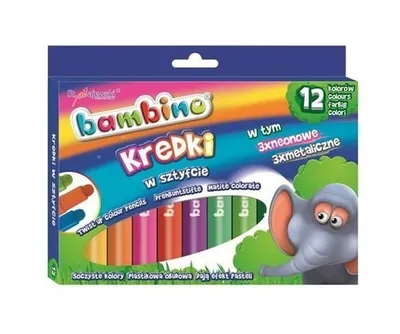 Produktbild von Kredki w sztyfcie Bambino 12 kolorów