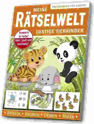 Image de Meine Rätselwelt - für Kinder "Lustige Tierkinder"