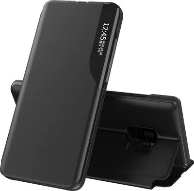 Image de Etui pour Galaxy S9, Smart View Window Flip StandPolyuréthaneLeather Protective Case for Samsung Galaxy S9 black