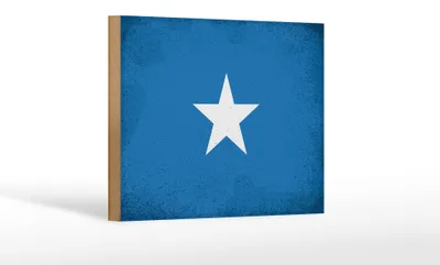 Produktbild von Holzschild Flagge Somalia 18x12 cm Flag of Somalia Vintage Dekoration