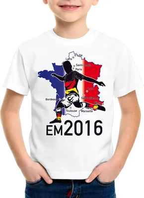 Produktbild von style3 EM 2026 Deutschland Fan Kinder T-Shirt Frankreich alle Spielorte