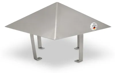Produktbild von Kaminhaube aus Edelstahl 300 x 300 mm
