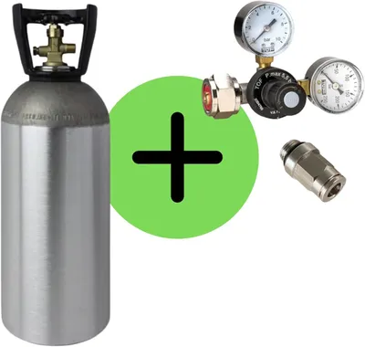 Produktbild von CO2 Druckminderer mit 2 kg CO2 Flasche für Quooker System