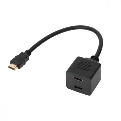 Obrázek produktu pro Adaptér HDMI 1x zástrčka - 2 x zásuvka na kabelu 30 cm
