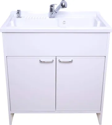 Produktbild von ADGO® Komplettspüle Spüle + Batterie + Unterschrank 85x78cm