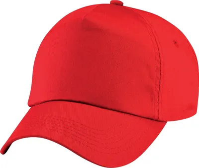 Image de Beechfield casquette de baseball unie junior originale unicolore RW217 (taille unique) (rouge clair)