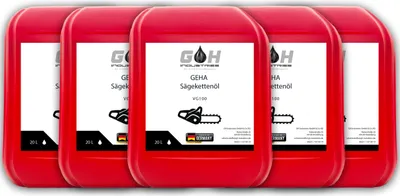 Produktbild von Sägekettenöl VG100 | GEHA | mit Premium Haftzusatz | 100 L | Kettenöl | Motorsäge | Haftöl | Sägekettenhaftöl