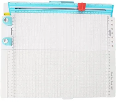 Obrázek produktu pro Profesionální nůžky, šířka 31 cm – 7 funkcí – řezání, stříhání, označování – ergonomický design – pro kreativní projekty – nástroj pro řezání