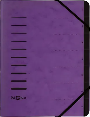 Produktbild von PAGNA Ordnungsmappe 7 Fächer 1-7 aubergine