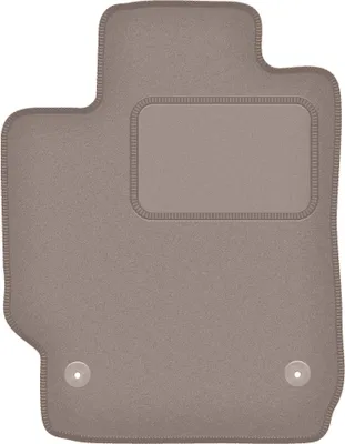 Produktbild von Fahrerfußmatte Velours beige passend für Toyota Camry VII (2007-2011, Limousine) – mit Befestigungen – passgenau