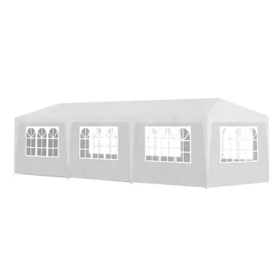Obrázek produktu pro Párty stan v bílé barvě, 3 různé velikosti - 3x9m