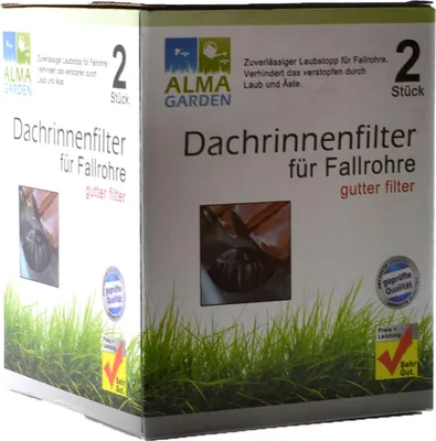 Produktbild von Dachrinnenfilter für Fallrohre 2 Stück Laub Schmutz Sieb