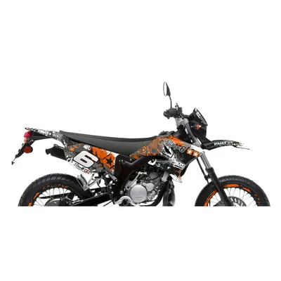 Produktbild von Sticker Kit Verkleidung 9 Teile STAGE6 Orange Weiß Yamaha DT 50 MBK X-Limit