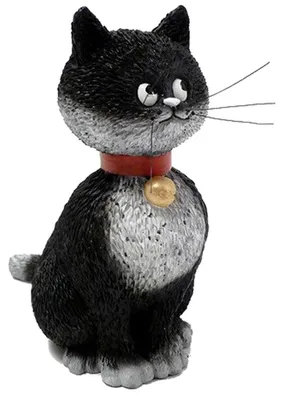 Katzenornament Grande Esperance, Polyresin, 10 cm, schwarz