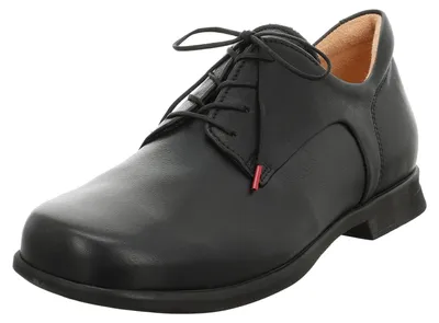 Produktbild von Think! Herren PENSA chromfrei gegerbte nachhaltige Halbschuhe, SCHWARZ 0000