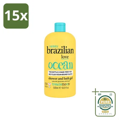 Produktbild von 15 x Treaclemoon Brazilian Love Duschgel und Badezusatz - 500 ml - Großpackung - 15 Stück